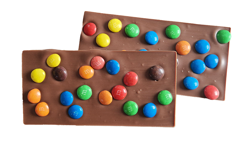 Chocolatederepen met m&m's per 2